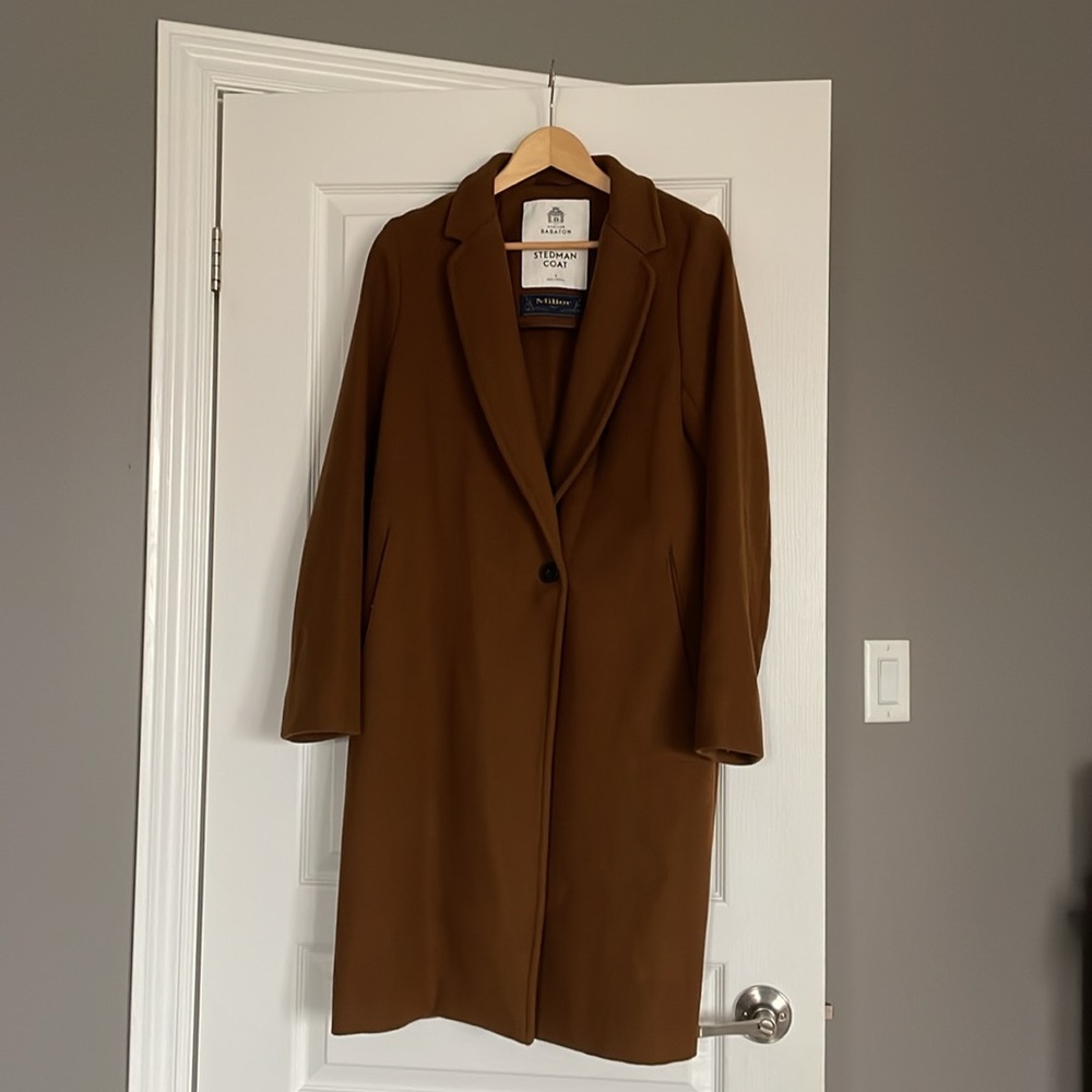Aritzia Wilfred Stedman Coat size Small in rich camel - PERFECT condition